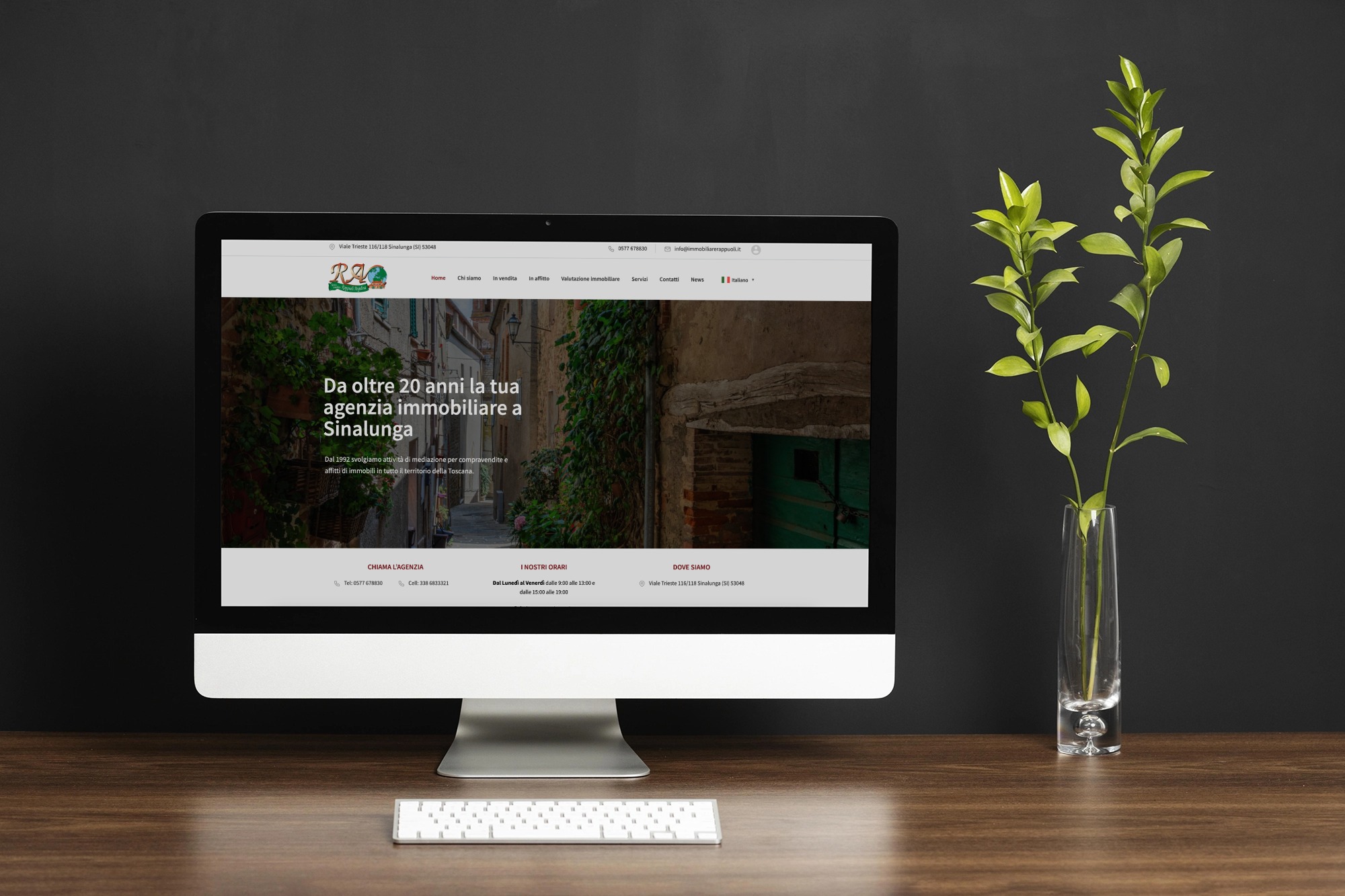 Minimalistic business desk still life concept