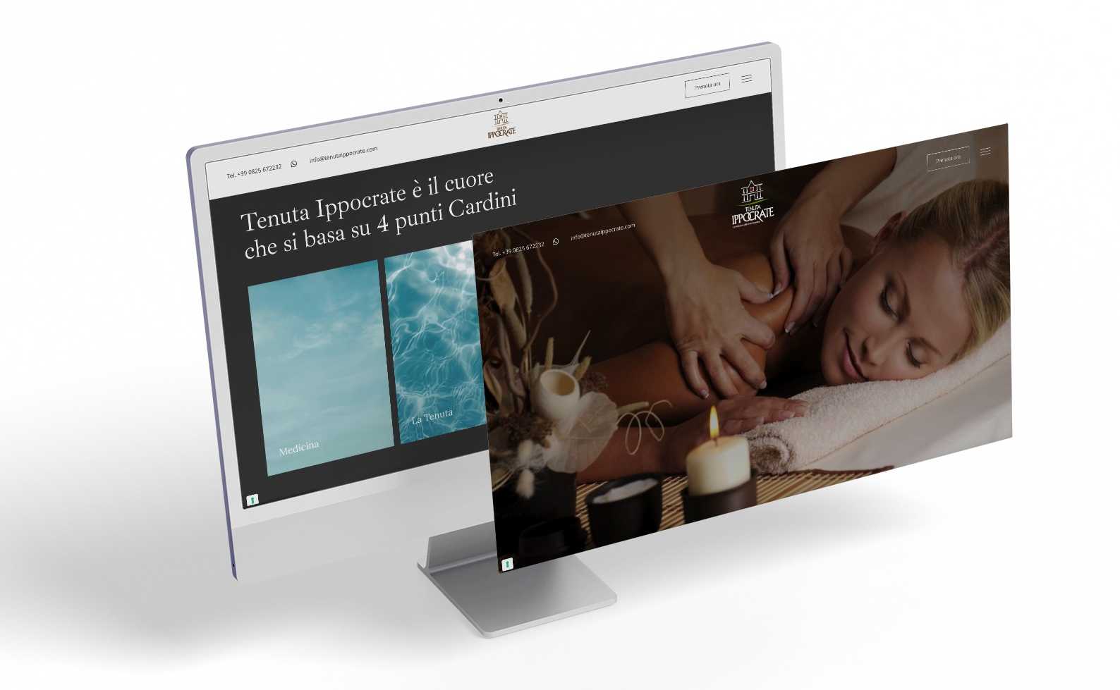Monitor screen mockup 3d rendering