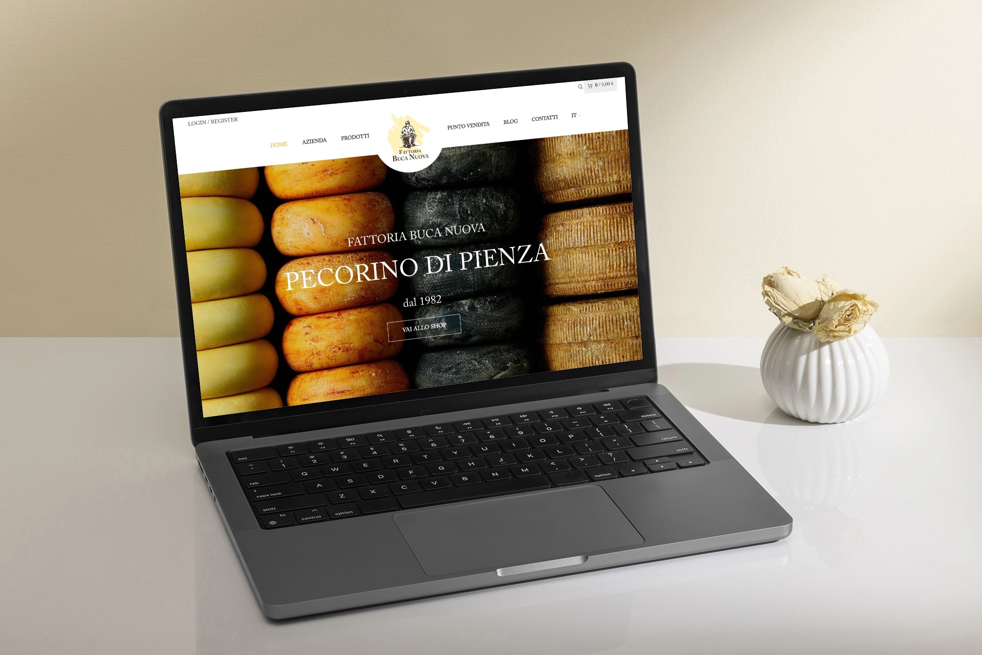 Still life of technology device with minimal display mockup (3)